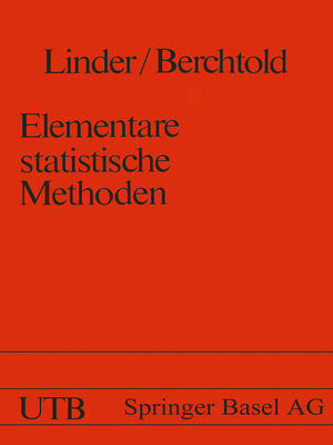 cover image of Elementare statistische Methoden